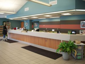 Receptionist area